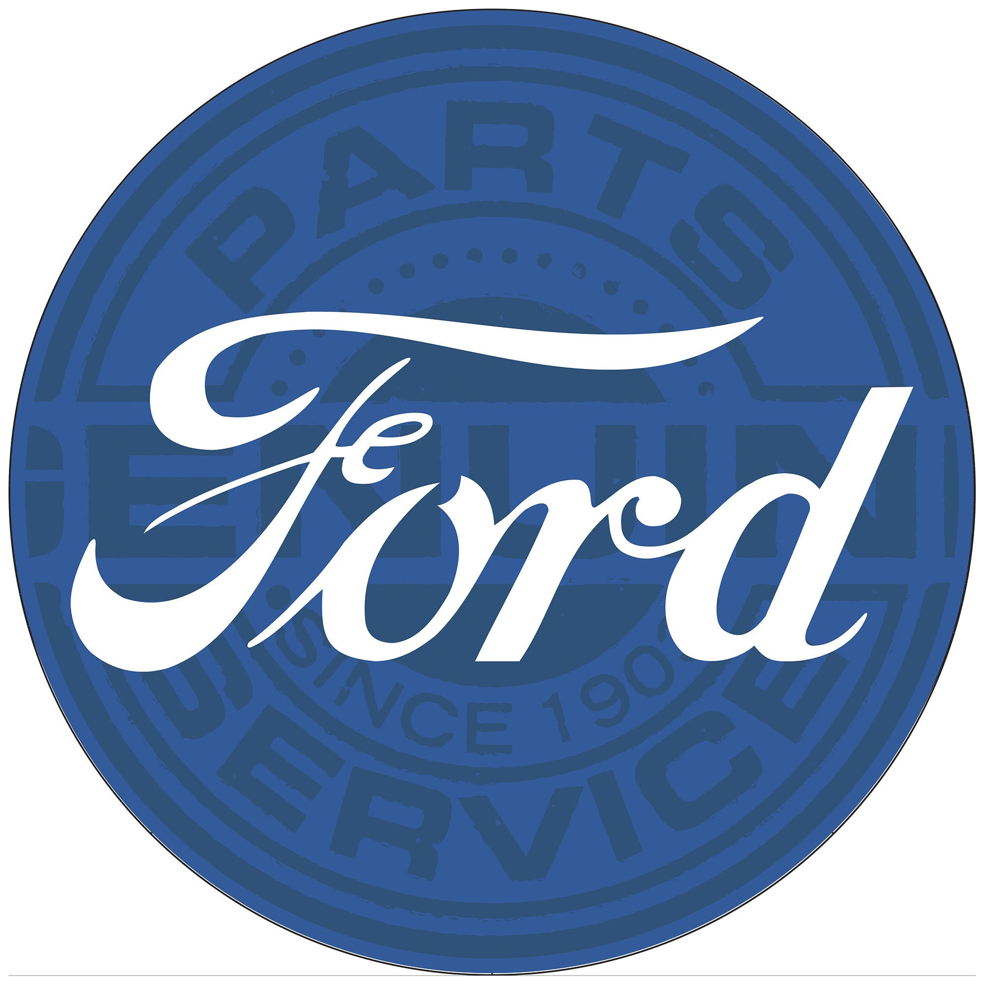 Ford Chrome Ribbed Bar Stool - Genuine Parts