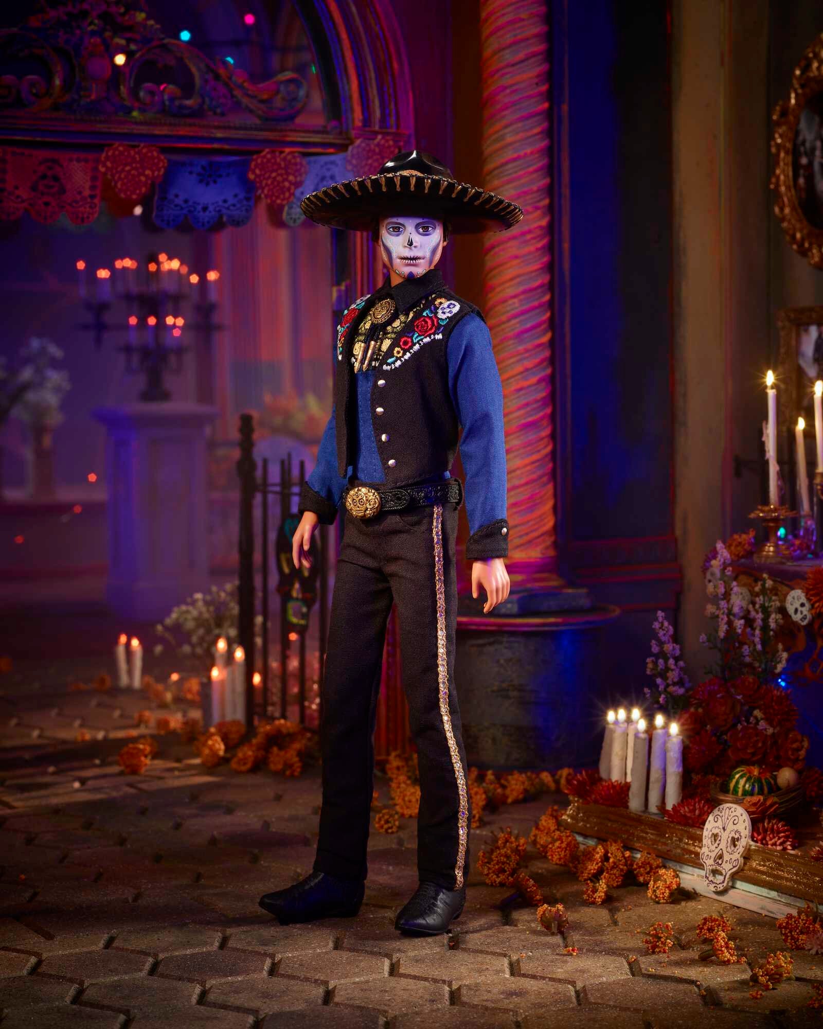 Barbie Signature 2022 Dia de Muertos Collectible Ken Doll with Bolero Tie & Sombrero