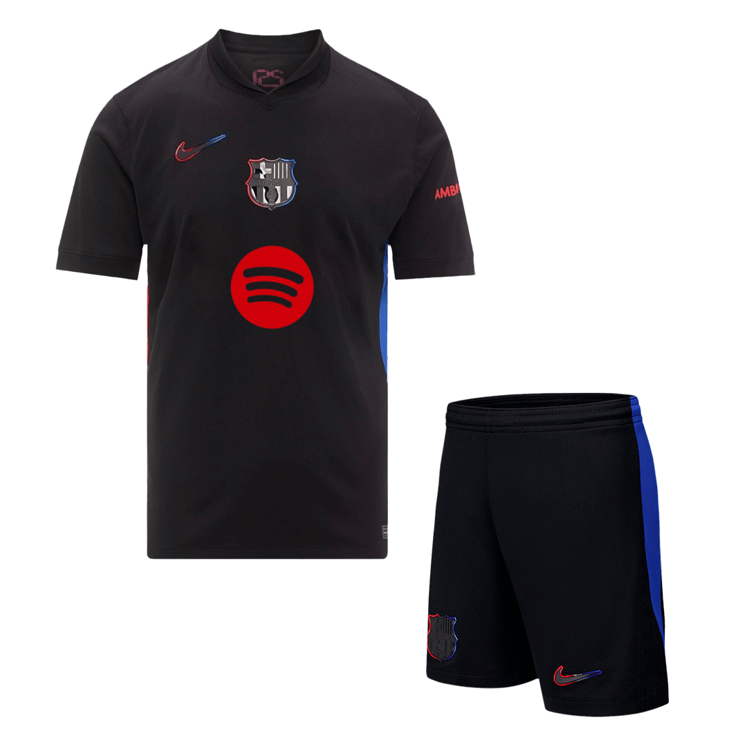 Barcelona Away Jerseys Kit- Spotify Logo Without Text