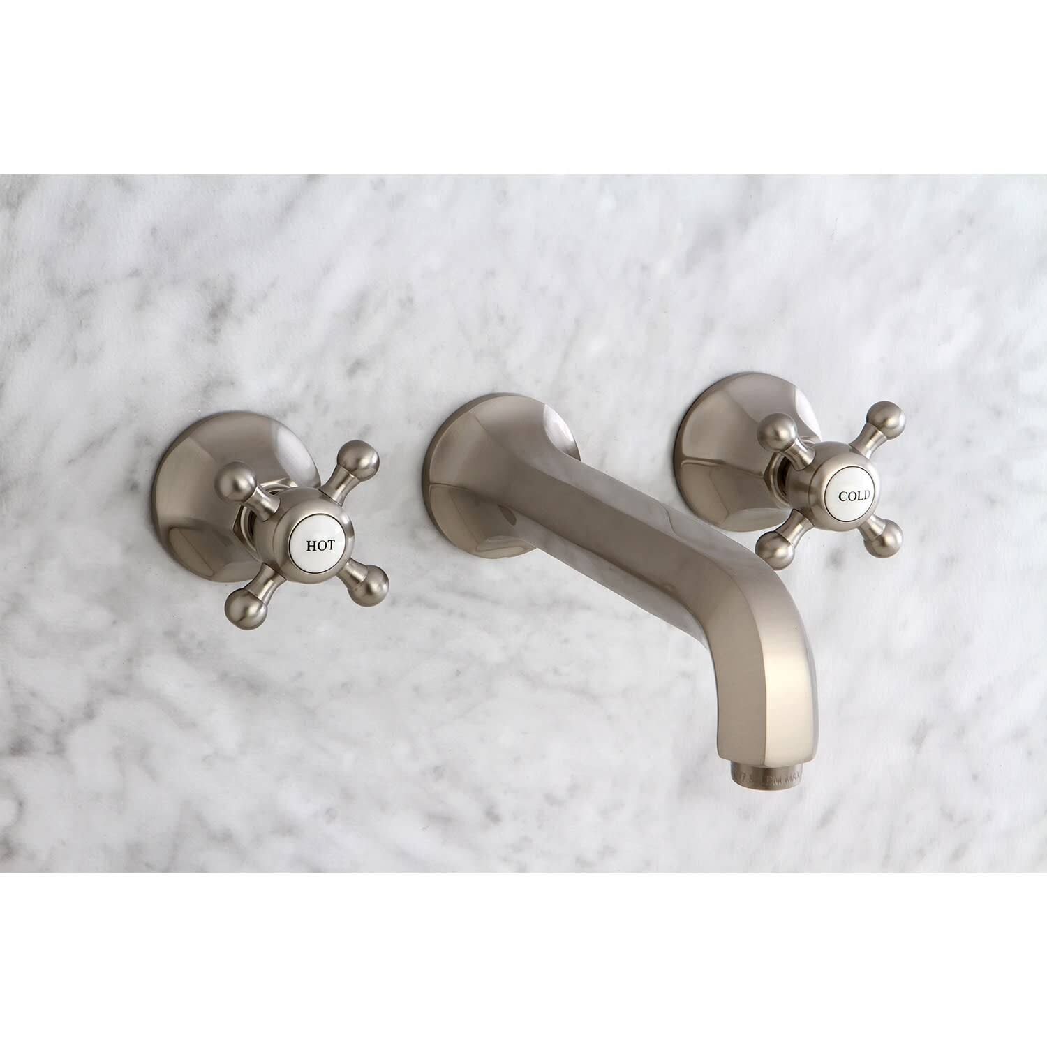 Kingston Brass KS4025BX Metropolitan 2-Handle Wall Mount Tub Faucet, Oil Rubbed Bronze