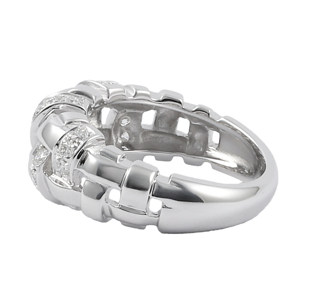 Tiffany & Co. Tiffany Woven Diamond K18WG White Gold Ring