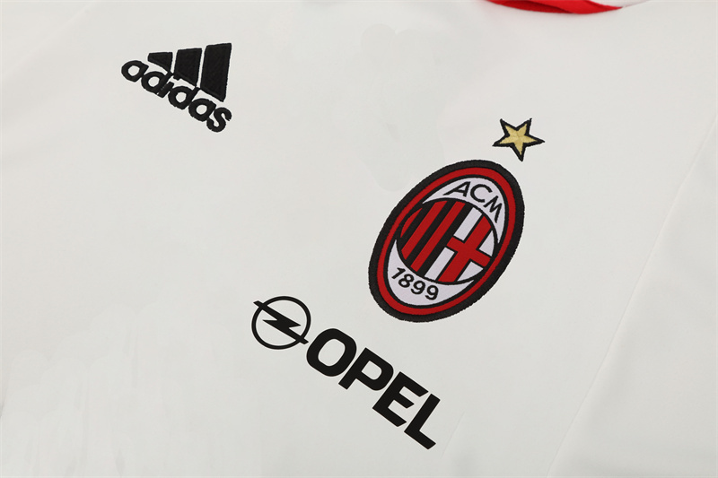 2004/05 AC Milan Retro Short Sleeves Training Jersey - White 5