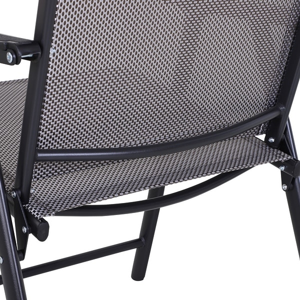 Podena Grey Folding Patio Chairs (Set of 2) by Havenside Home