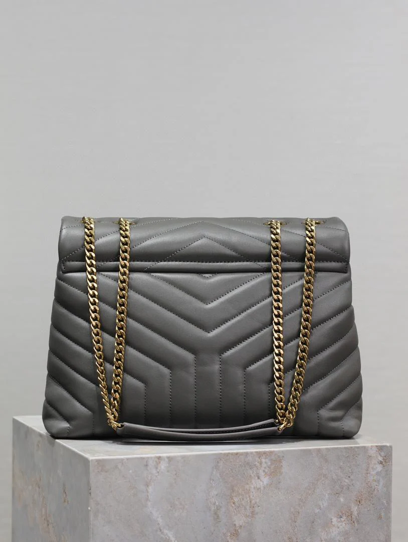 YSL Loulou Small Bag Gray