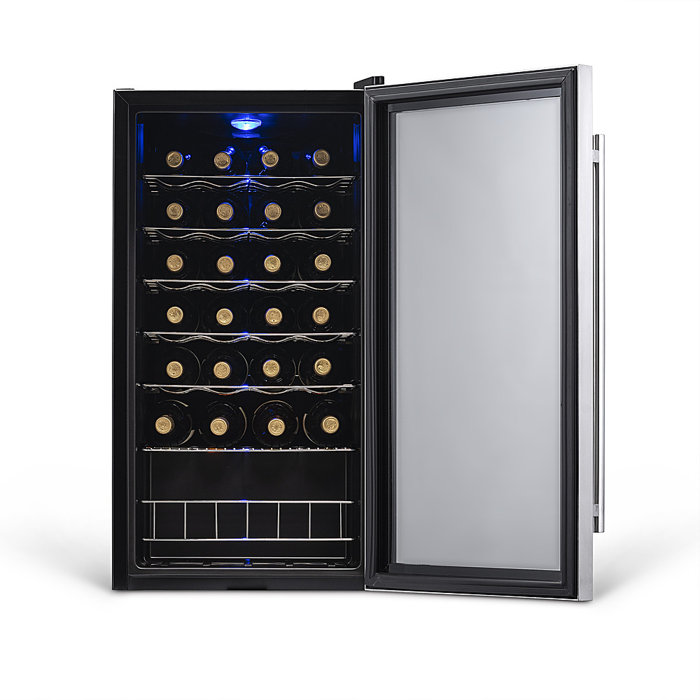 NewAir - 27-Bottle Wine Cooler - Stainless Steel