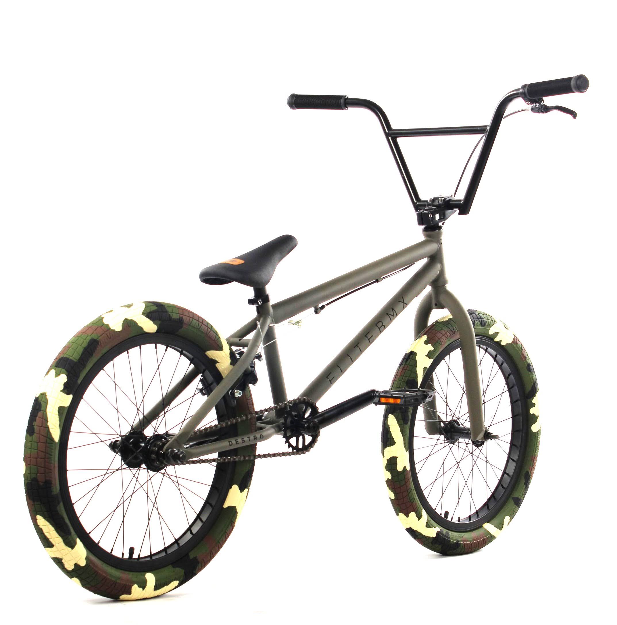 2021 Elite BMX Destro Lightweight Freestyle BMX Bike Bicycle Black Grey