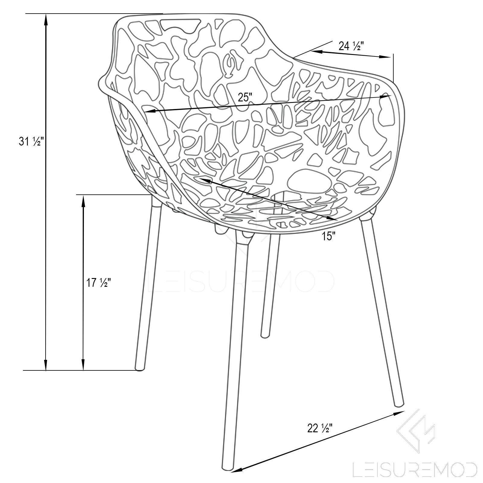 LeisureMod Modern Devon Aluminum Chair DCA23W