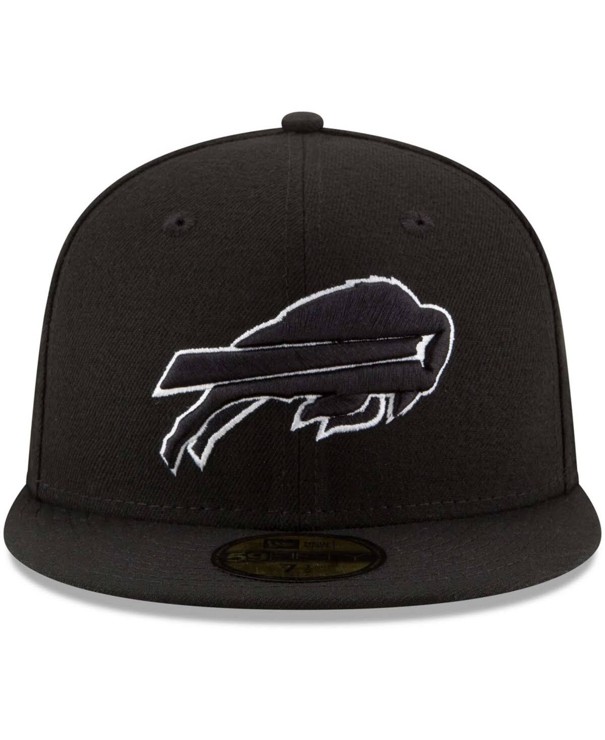 Men&s Buffalo Bills New Era Black B-Dub 59FIFTY Fitted Hat