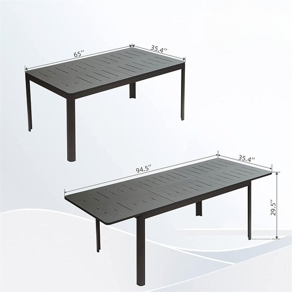 Patio Dining Expandable Table