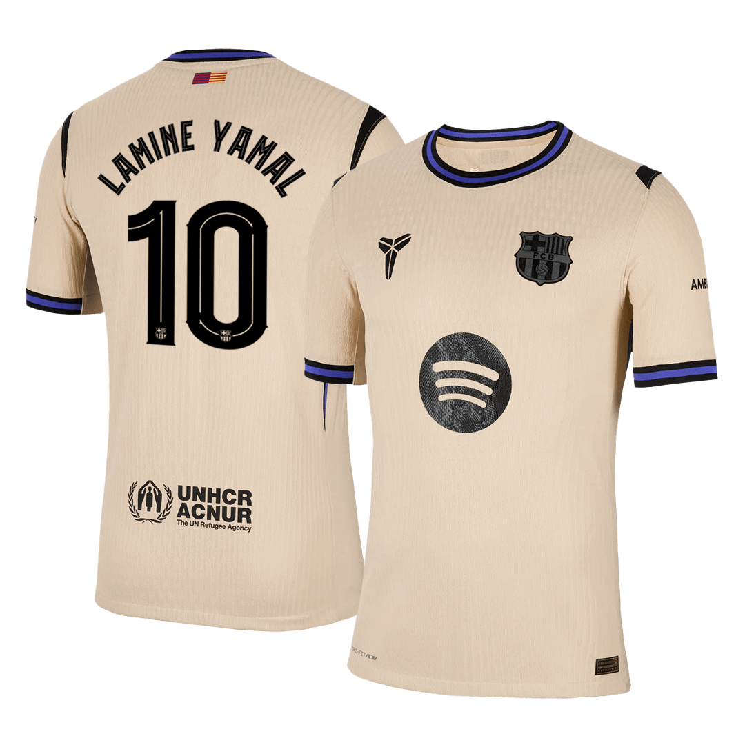 LAMINE YAMAL #10 Barcelona Away Player Version Jersey 2025/26 - UCL