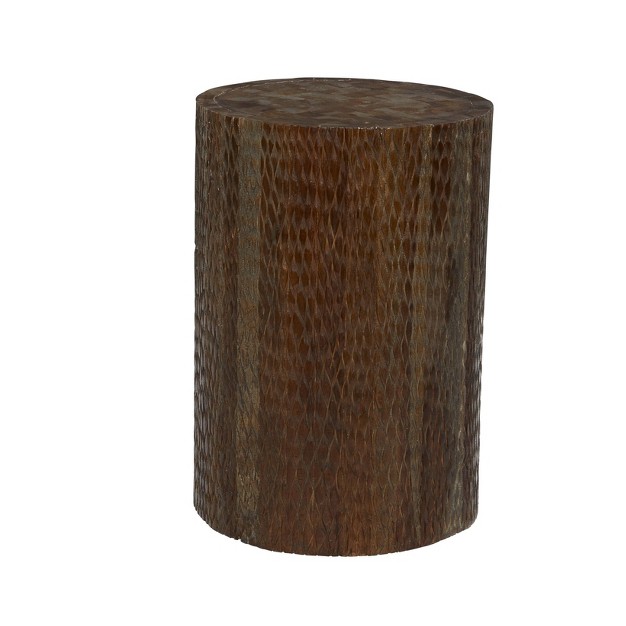 Coastal Teak Wood Accent Stool Olivia amp May