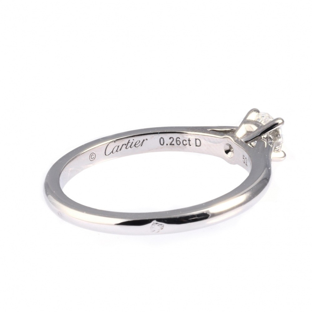 Cartier Solitaire Ring Platinum Diamond N4135900