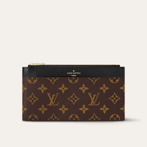 Louis Vuitton Slim Purse Monogram Brown 7.9 Inches M80348