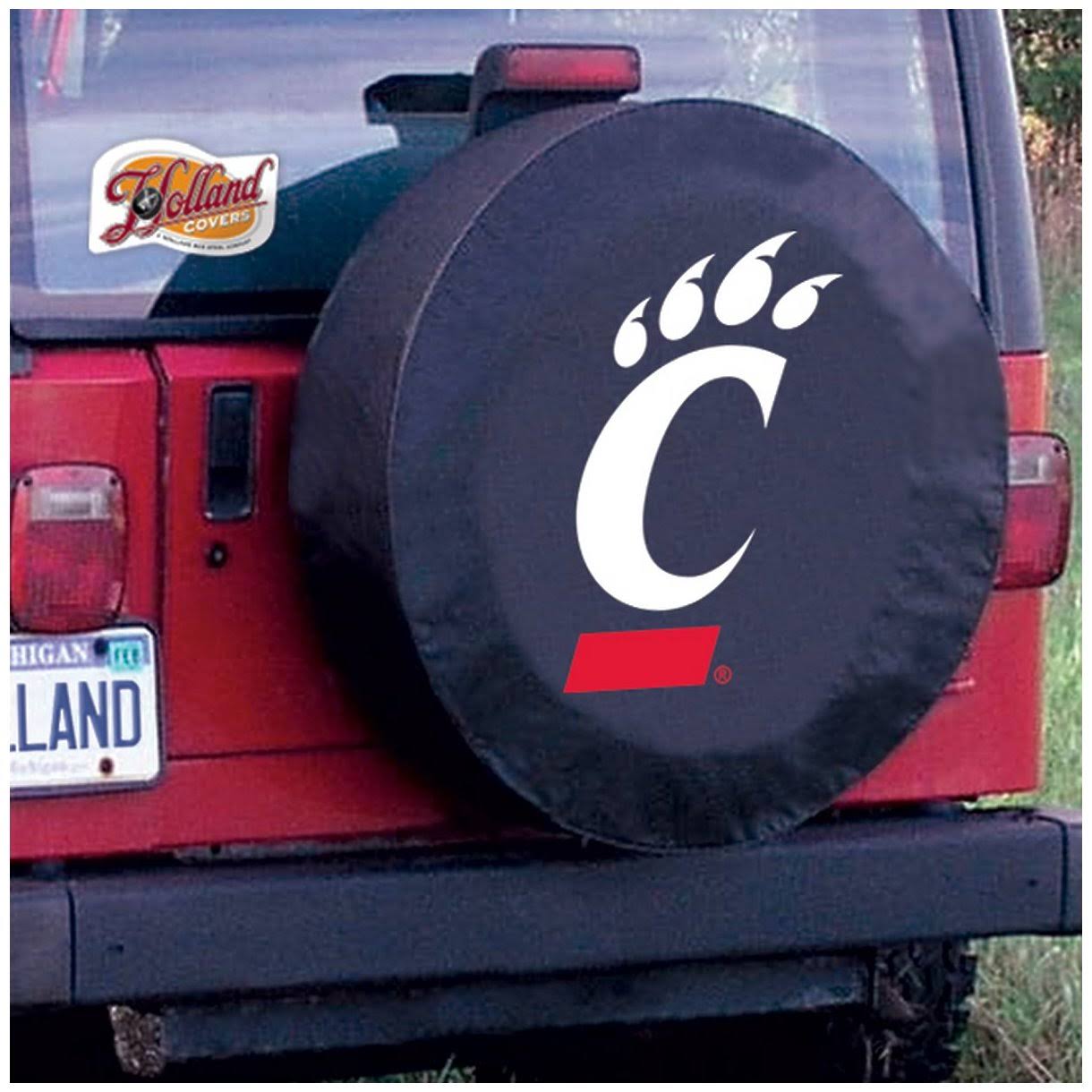 Cincinnati Tire Cover - Holland Bar Stool - TCCCincinBK