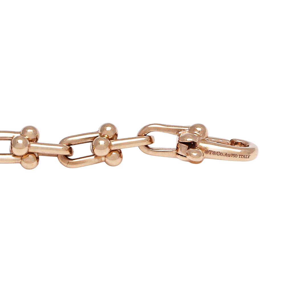 Tiffany & Co. Hardware Microlink Bracelet 18K Rose Gold 60423474