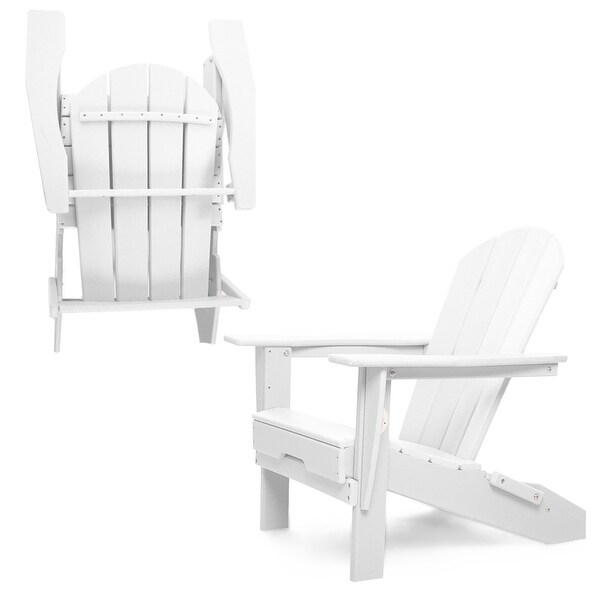 All Weather Folding Adirondack Chair,HDPE Recyclable Plastic