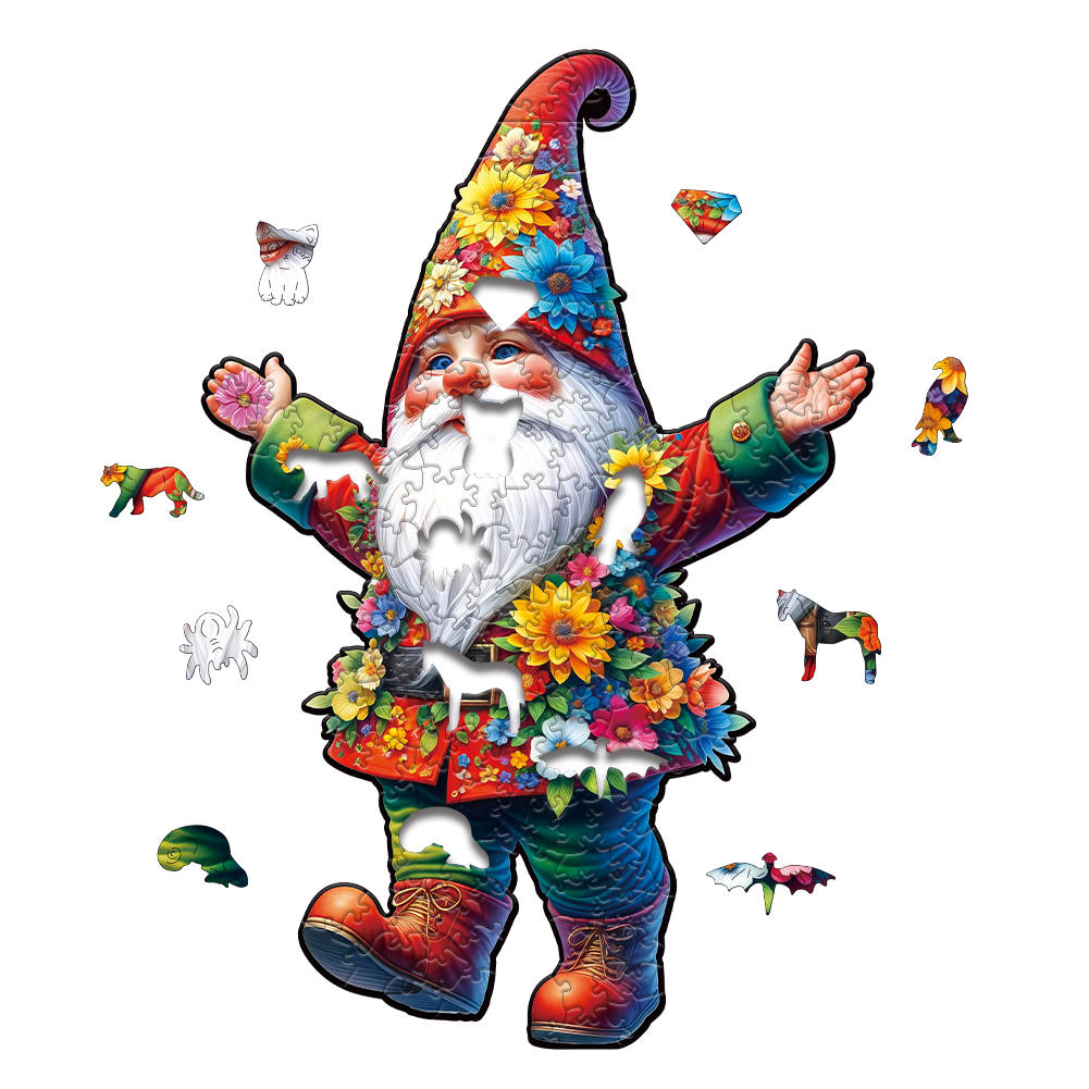 Animal Wooden Puzzle-Lovely the Santa Claus