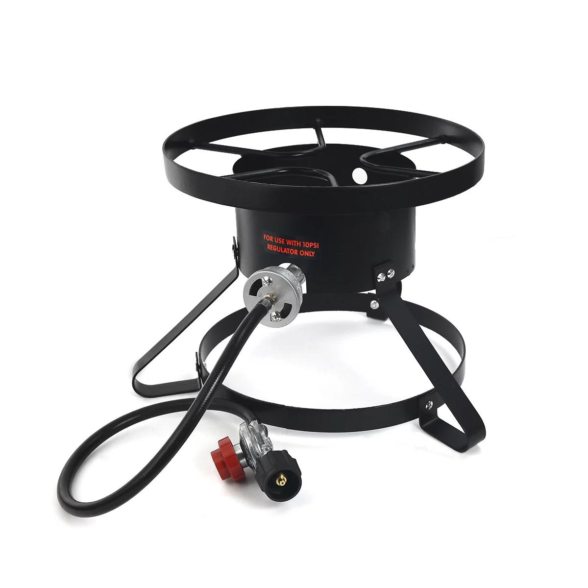 XtremepowerUS 95516-1 50000BTU High Pressure Outdoor Burner Stove Gas Propane Cooker Regulator Black