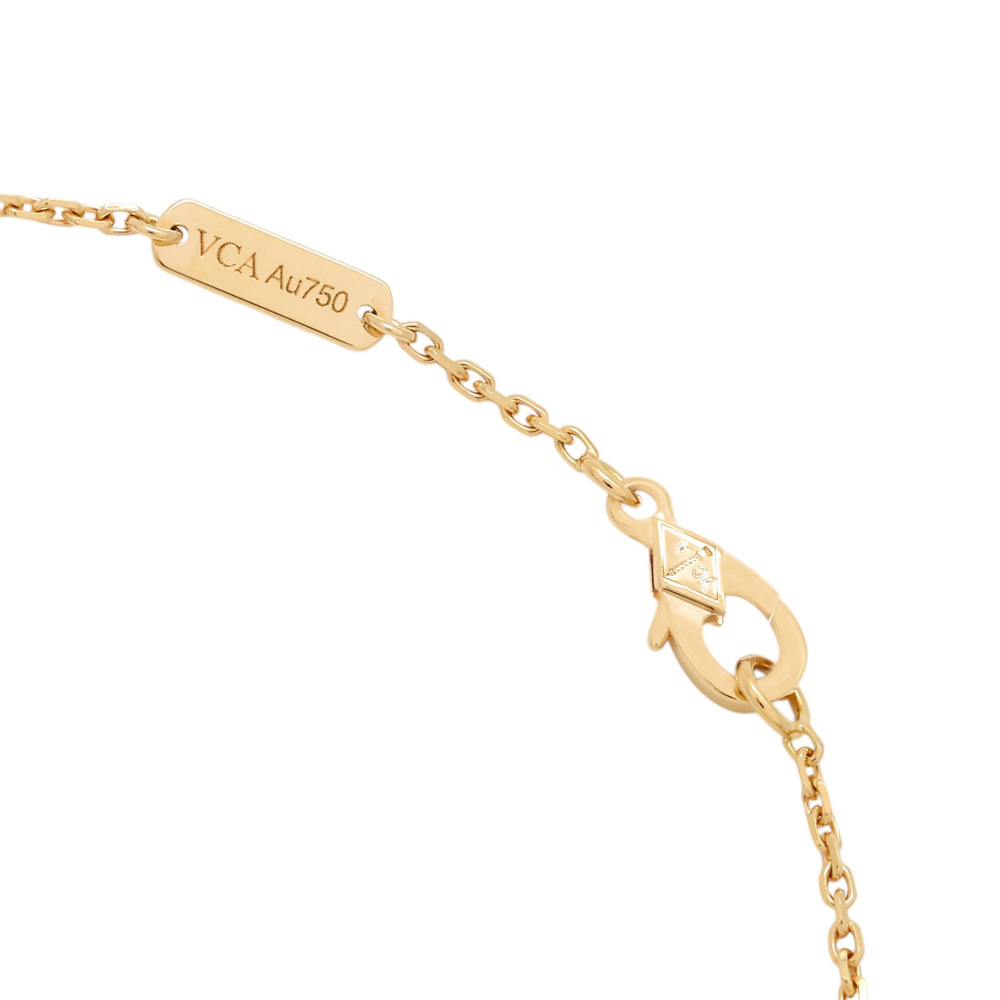 Van Cleef & Arpels Perlet Kruul Necklace 18K Yellow Gold Malachite VCARP4DM00