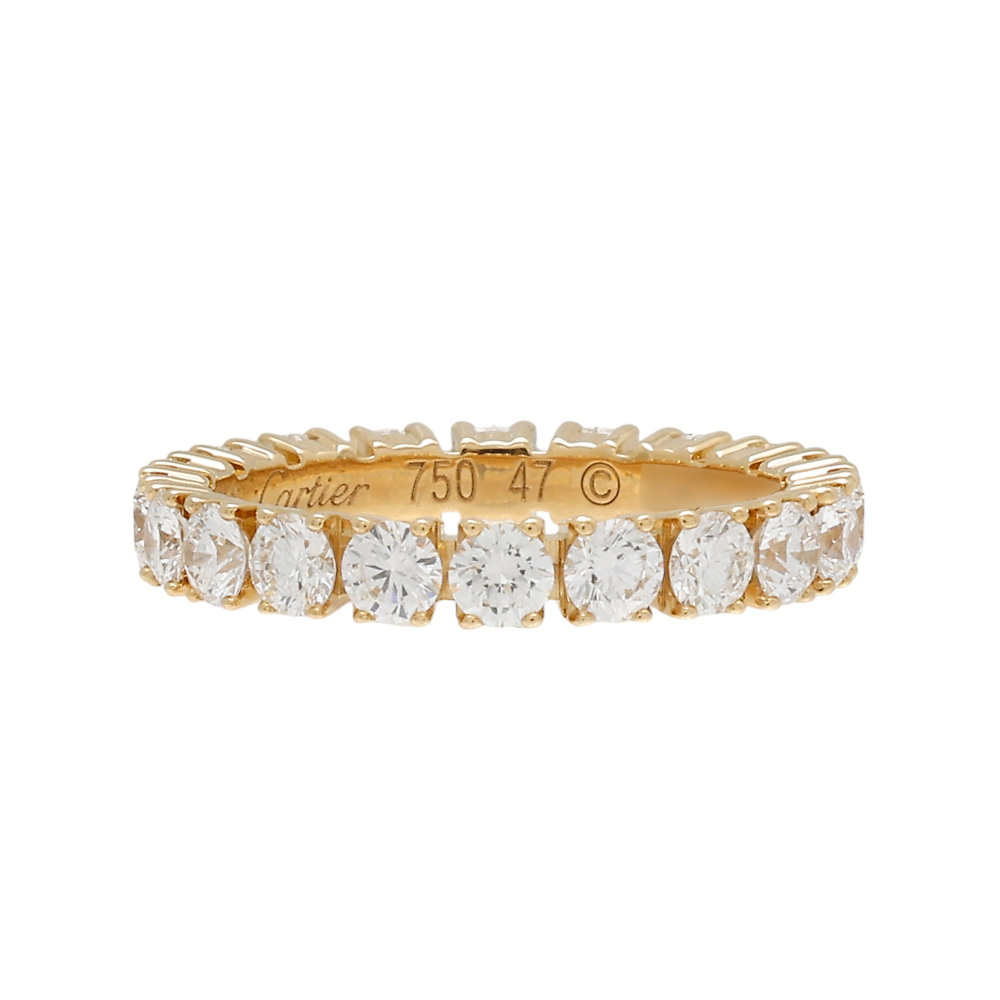 Cartier Ethancel Do Ring 18K Yellow Gold Diamond