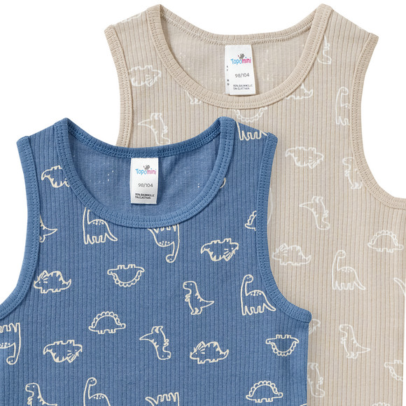 Topomini 2 Baby Unterhemden im Doppelpack
