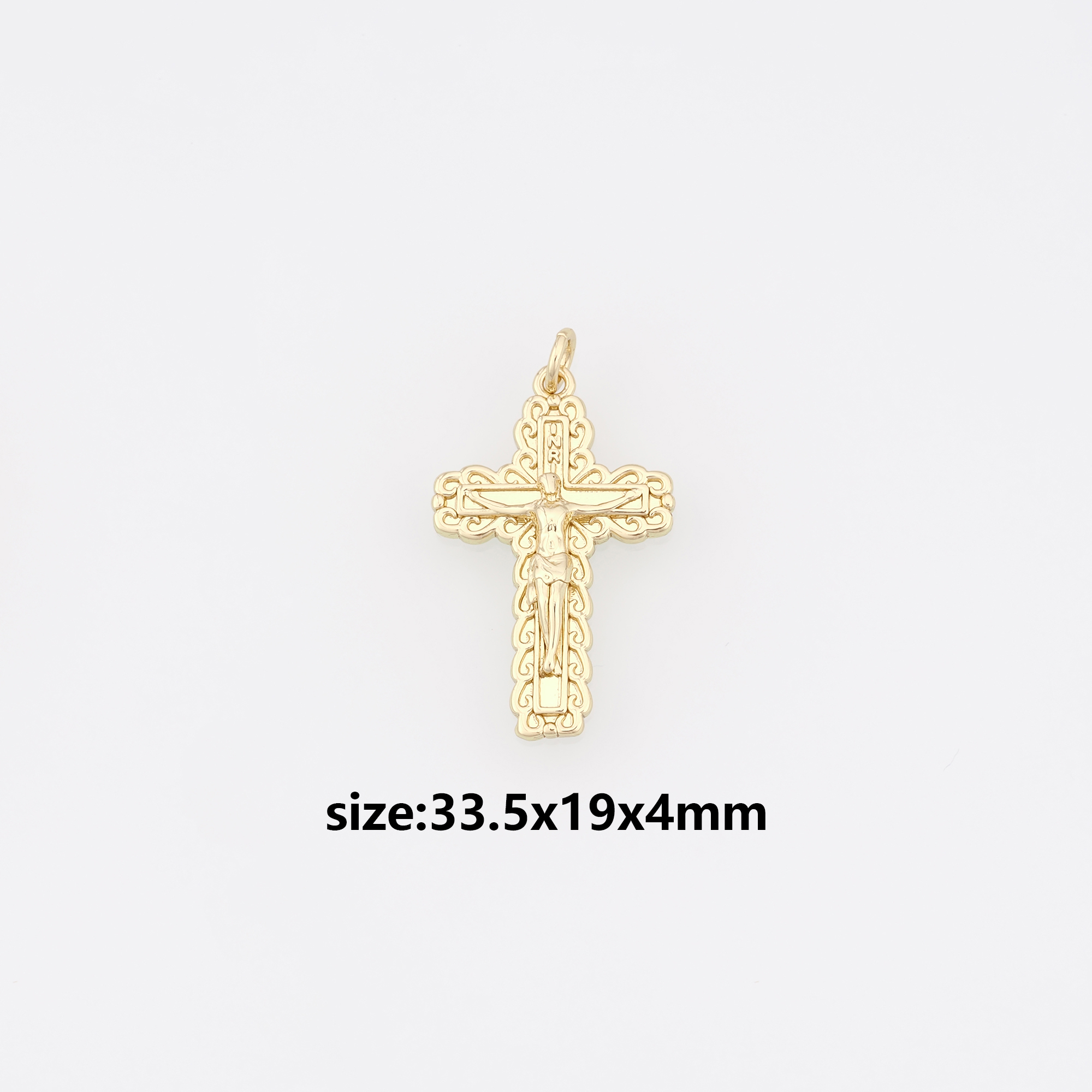 18K Gold Filled Benedict Pendant,Dainty Benedict Charm Earrings Necklace for DIY Jewelry Making Supply