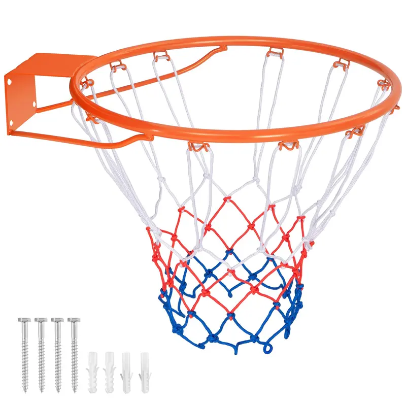 Universal Replacement Basketball Rim – 15″/18″ All-Weather Hoop with Durable Net