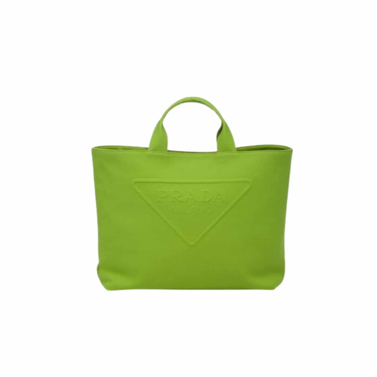Prada Canvas Tote Bag Fern Green