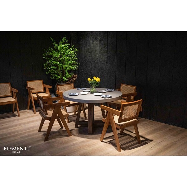 Elementi Home Verona Dining Table Round,Concrete Furniture,Kitchen,Patio,Living Room,Garden,Indoor and Outdoor