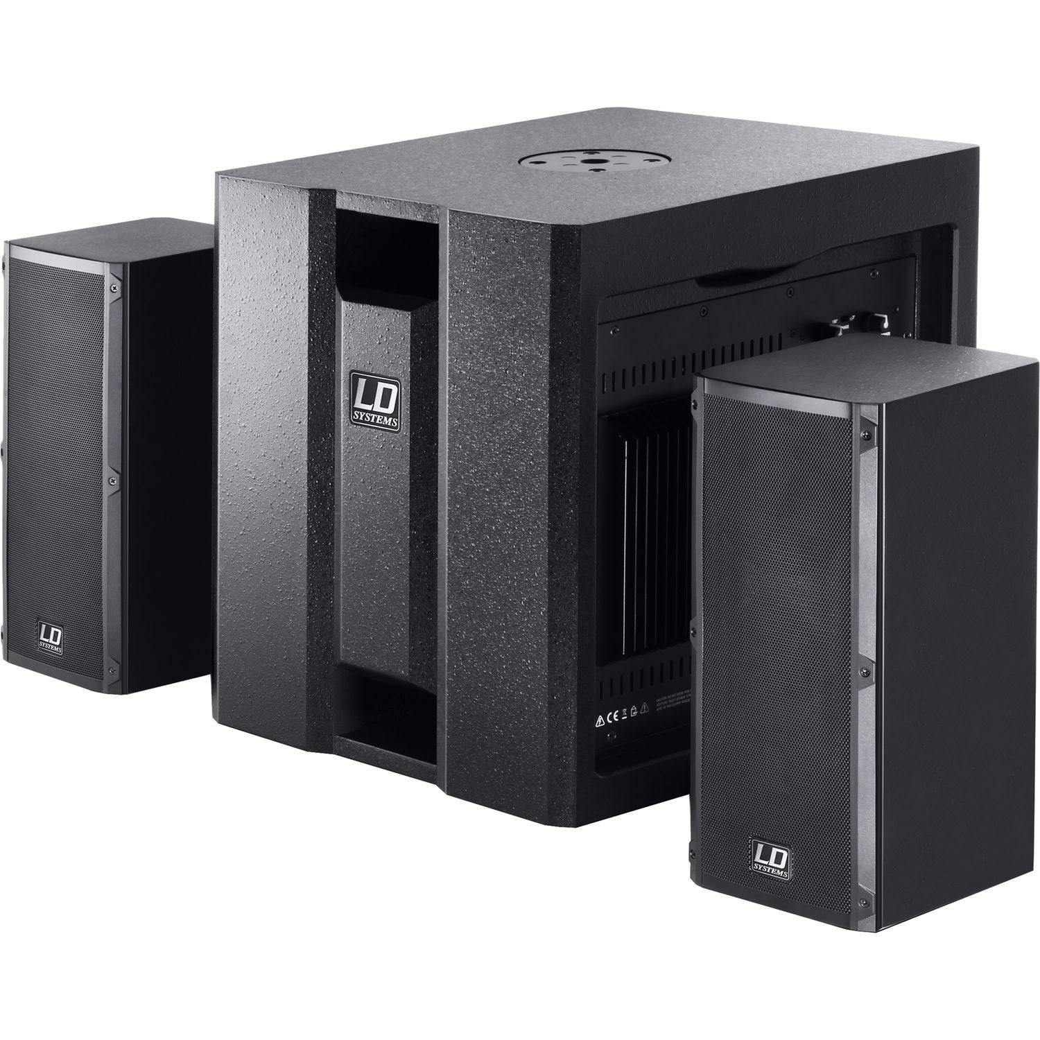 LD Systems Dave 8 Roadie - Portable Active PA System with 3-Channel Mixer