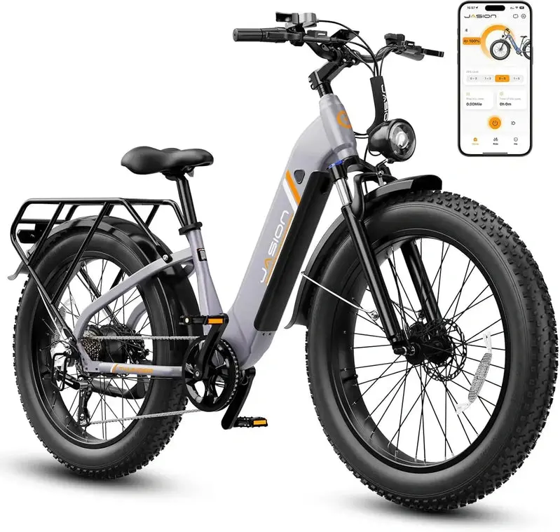Thunder 1500W Electric Fat-Tire Bike – 30+ MPH Top Speed, 80-Mile Range, Hydraulic Disc Brakes