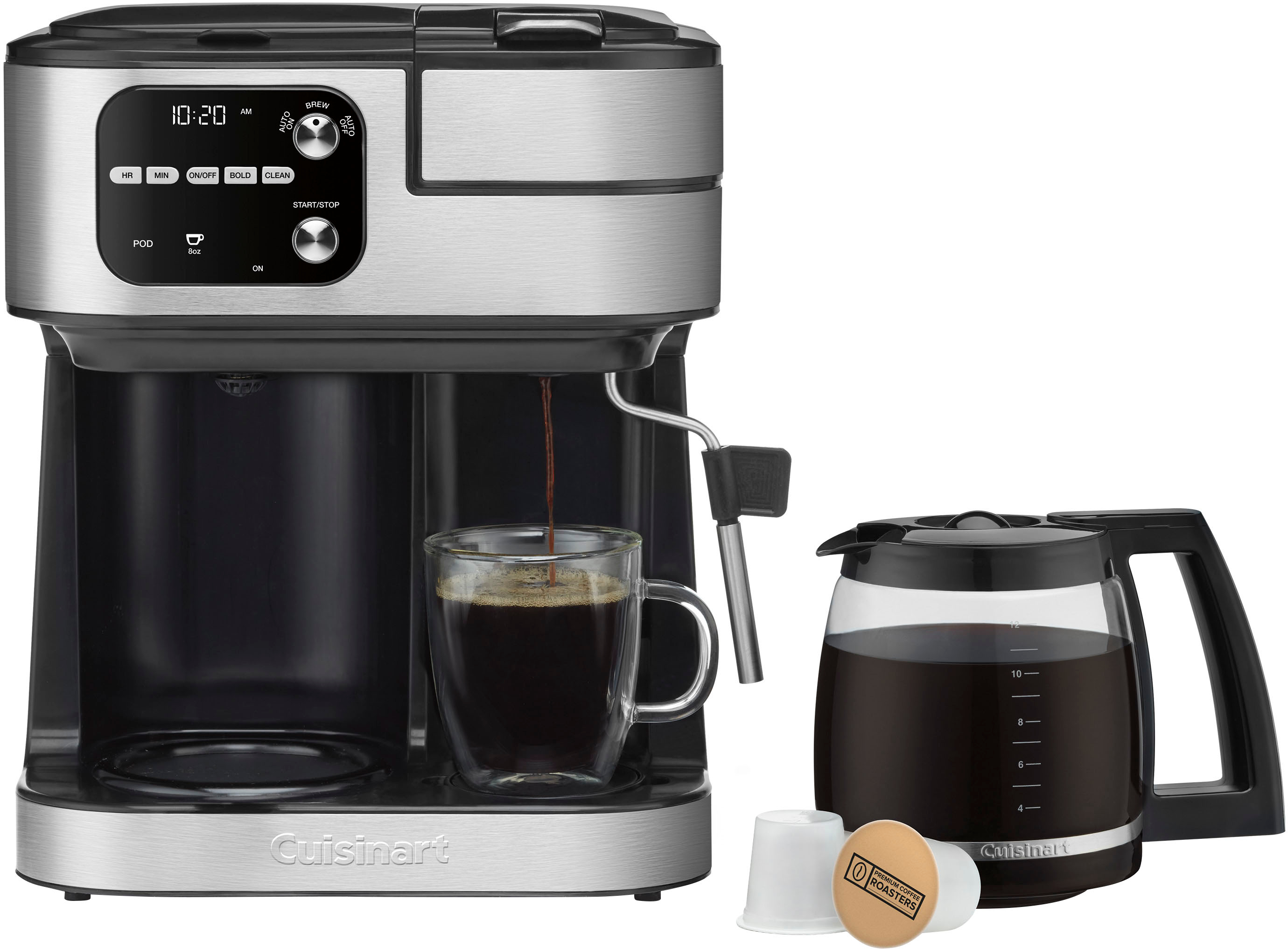 Cuisinart - CoffeeCenter 12-Cup  Coffee Maker Barista Bar 4-In-1 Coffeemaker - Black