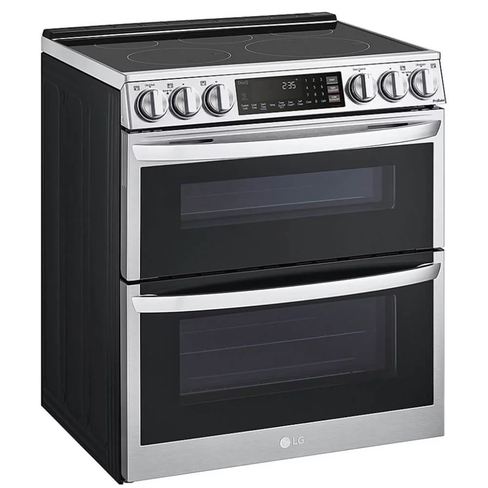 Lg Ltel7337 7.3 Cu. Ft. Printproof Black Stainless Steel Slide-In Electric Range -