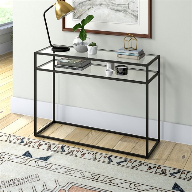 42 Inches Black Console Table Henn amp hart