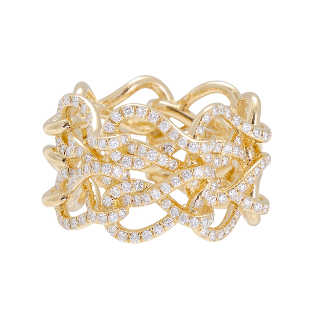Cartier Anfini Do Mayon Ring 18K Yellow Gold Diamond N4747000