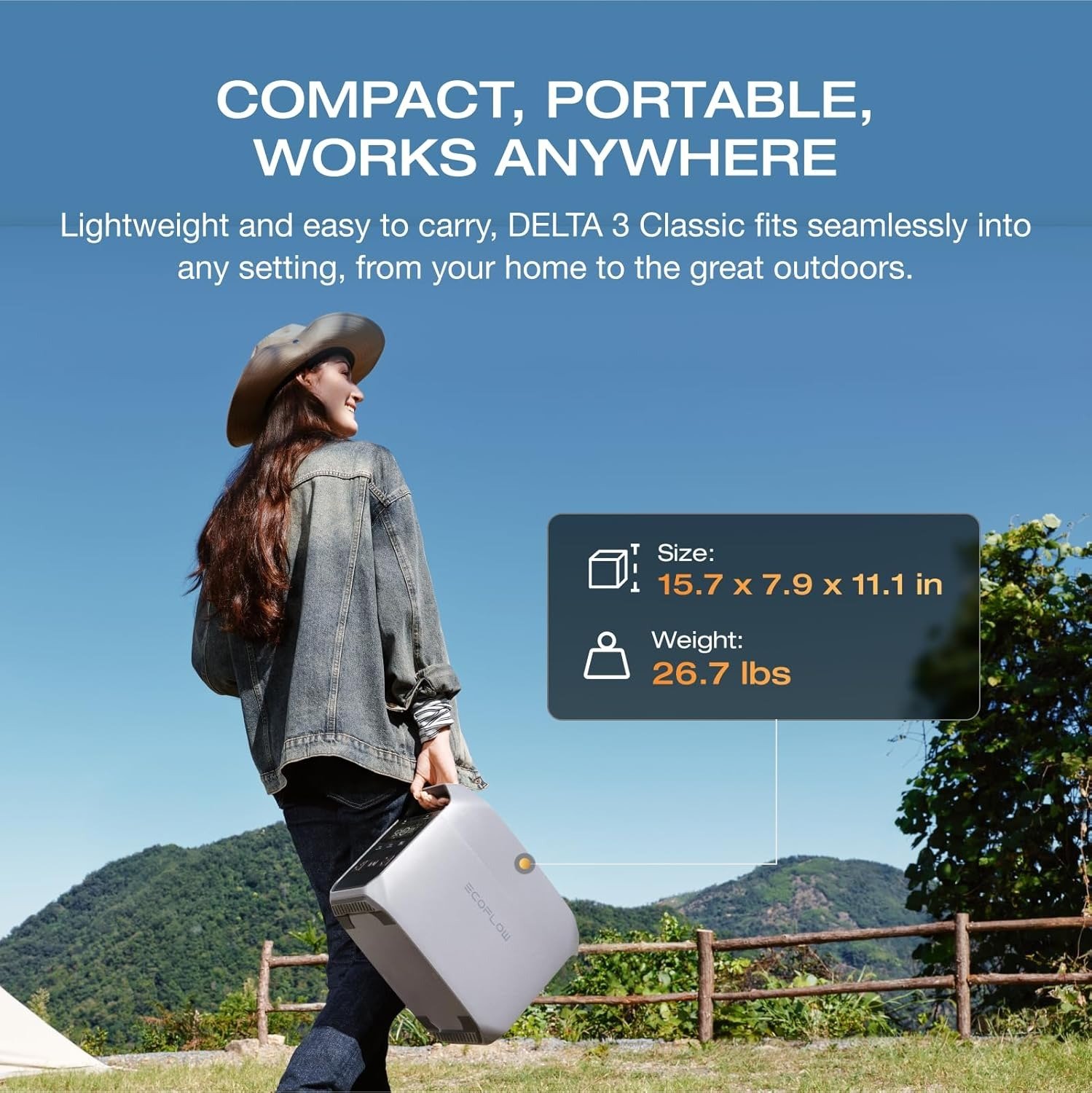 Portable Power Station, 1024Wh LiFePO4 Battery, 1800W AC/100W USB-C Output, 1 Hr Fast Charge, Solar Generator for Home Backup, Camping & RVs