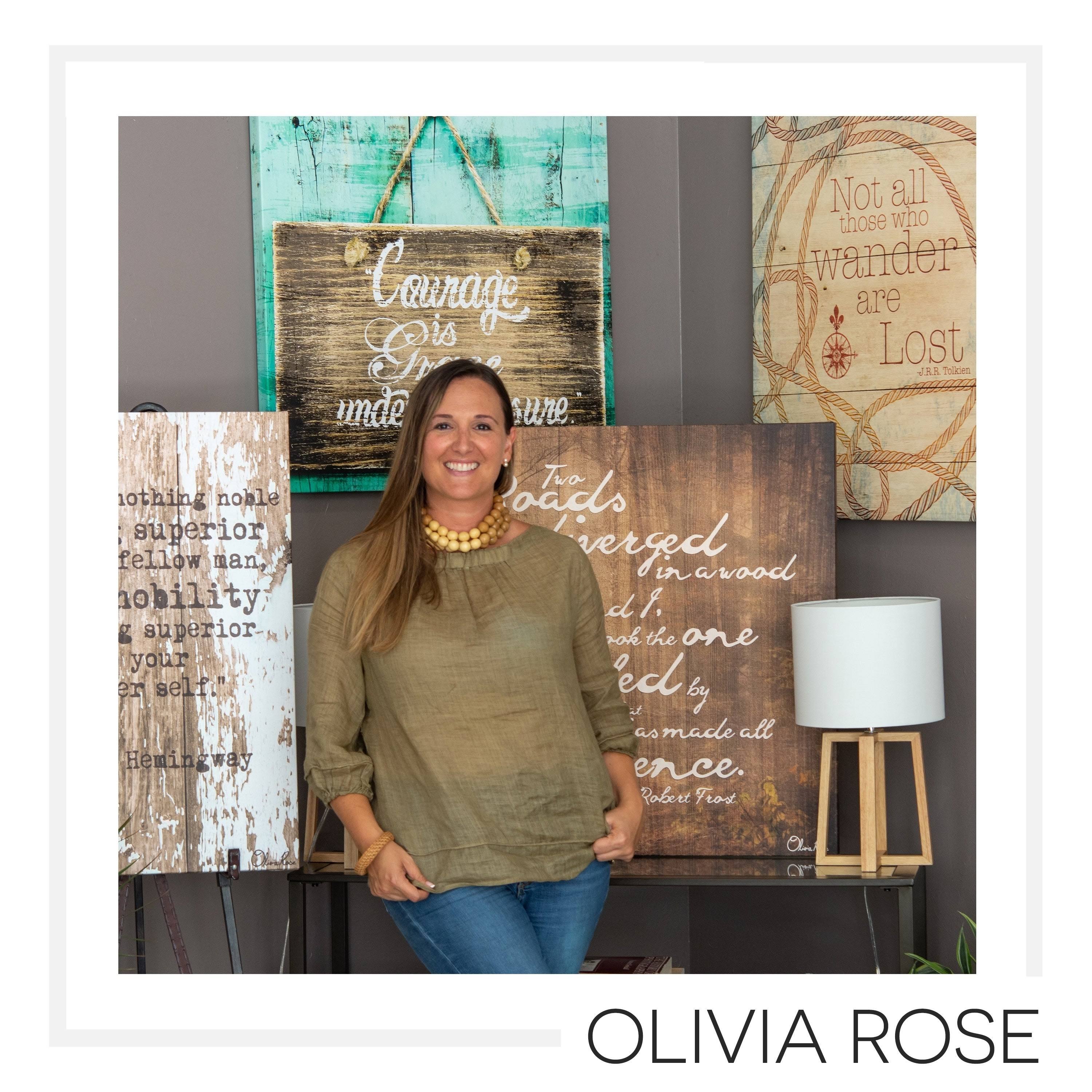 Olivia Rose &Define Minutiae& Inspirational Textual Canvas Art - 36x22 W x 18x22 H