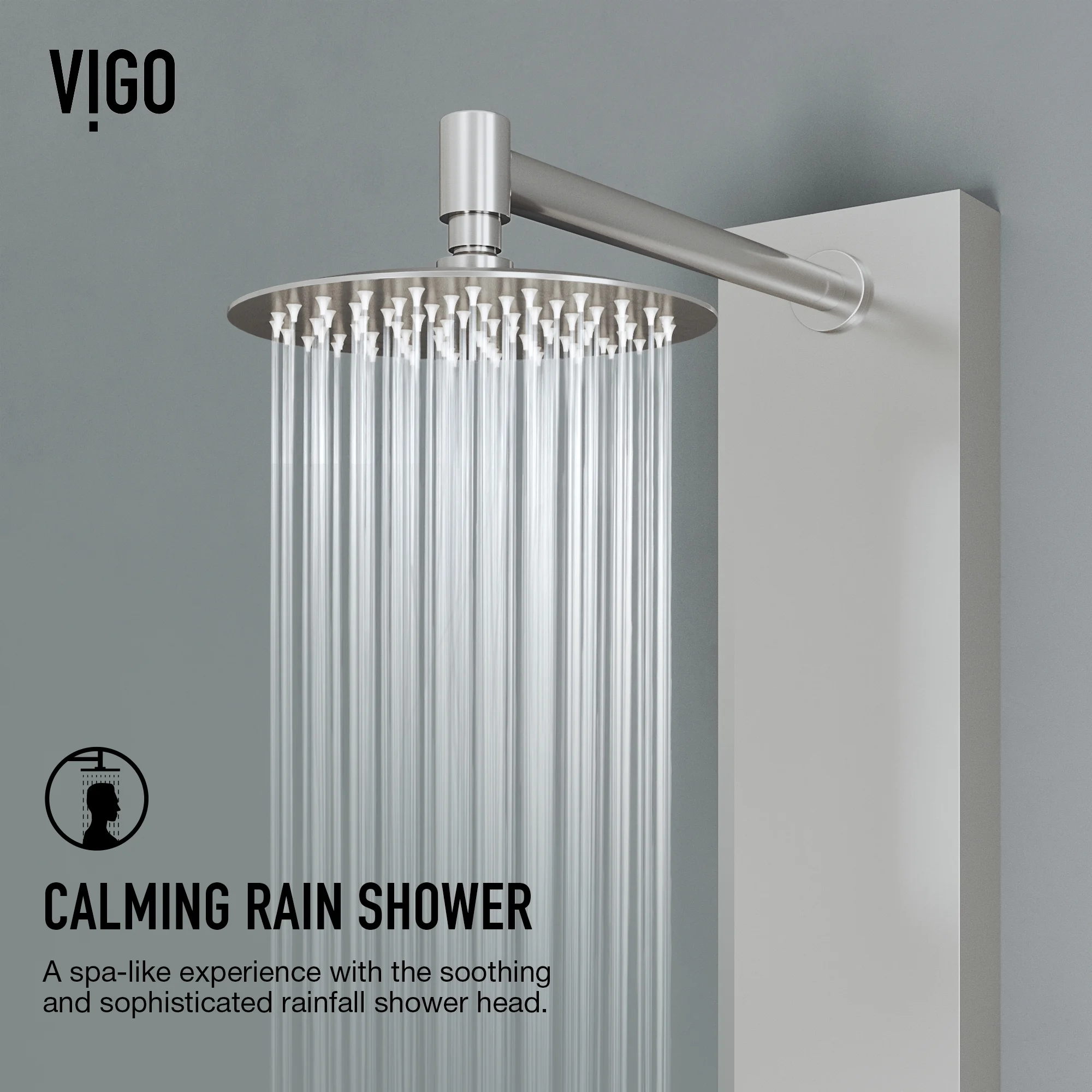 Vigo Vg08022 Bowery Thermostatic Shower Panel - Stainless Steel