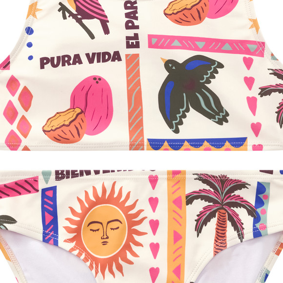 Jonas Nielsen Mädchen Bikini mit Allover-Print