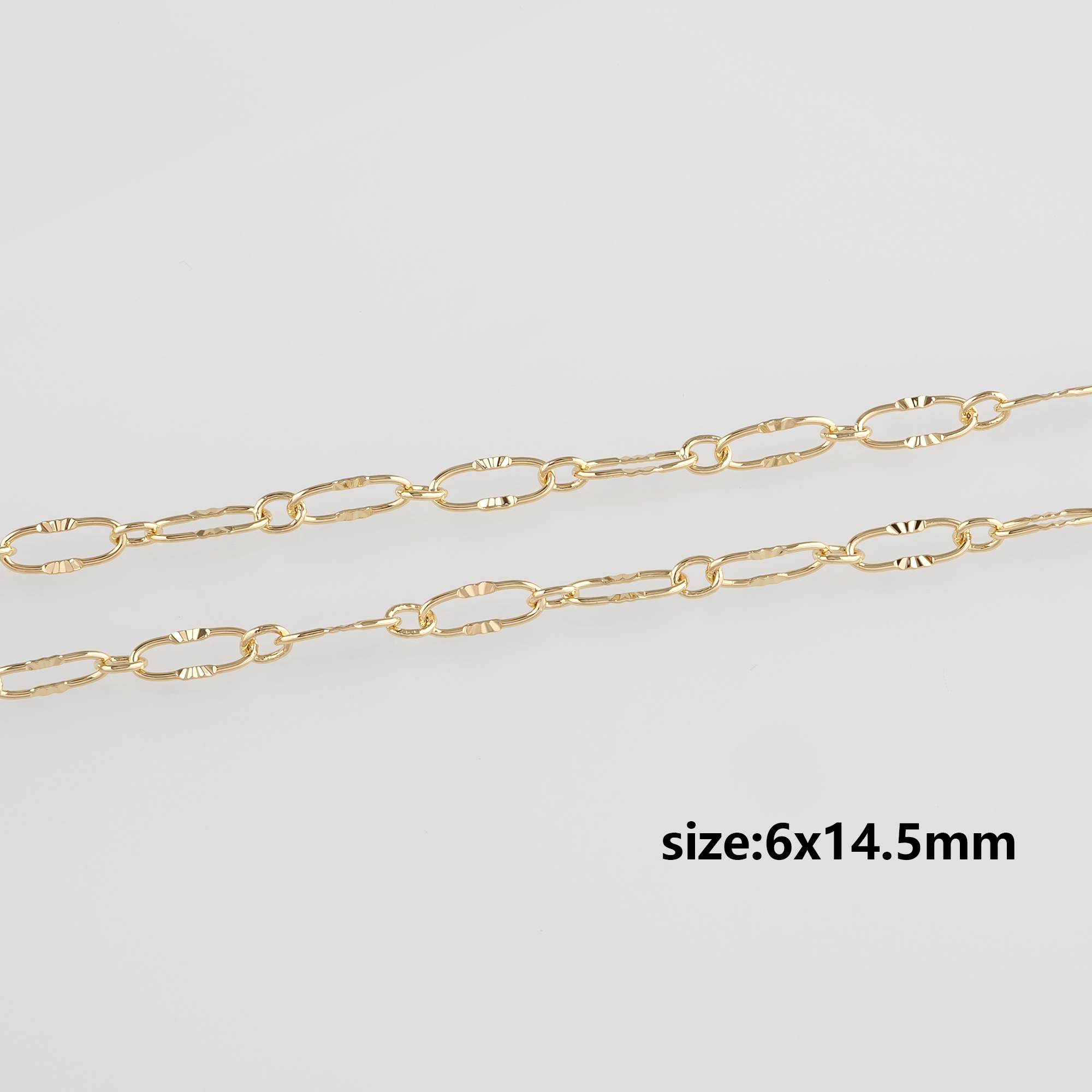 18K Gold Filled Cable Chain Necklace,Dainty Thin Link Chain,Gold Chain Necklace for Women DIY Jewelry Making Supply