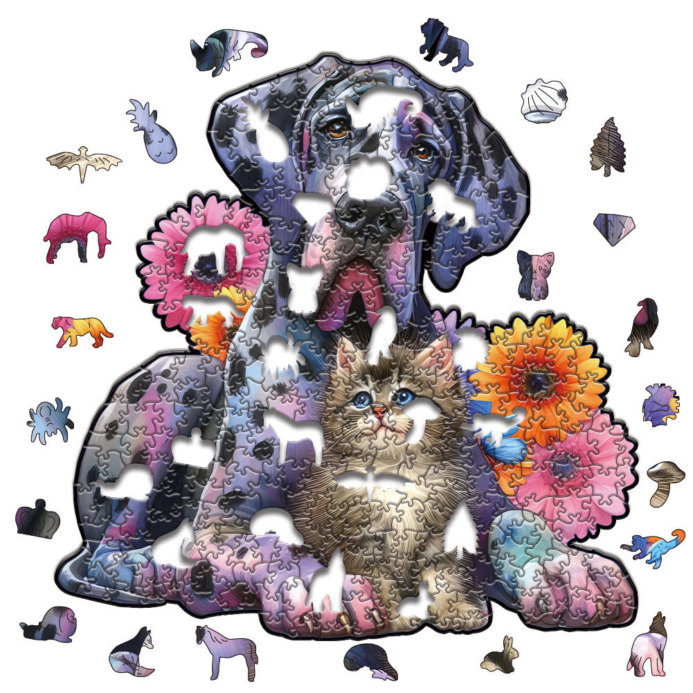 Animal Wooden Puzzle-Lovely Dog
