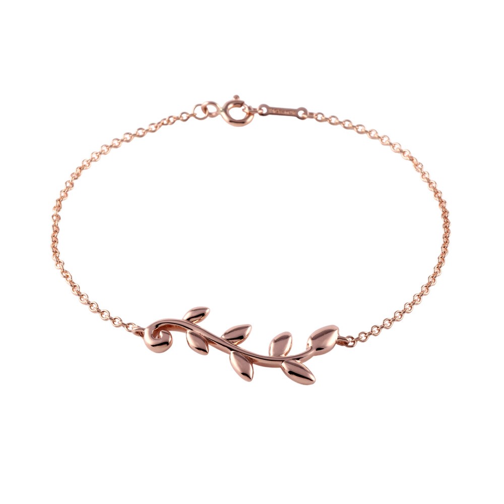 Tiffany & Co. Paloma Picasso Olive Leaf Vine Bracelet 18K Rose Gold 60149028