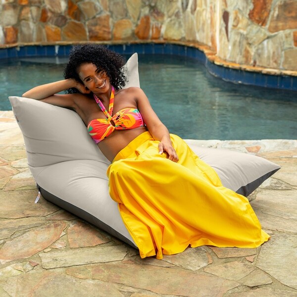 Deshi Sunbrella Patio Bean Bag Lounge Chair by Havenside Home