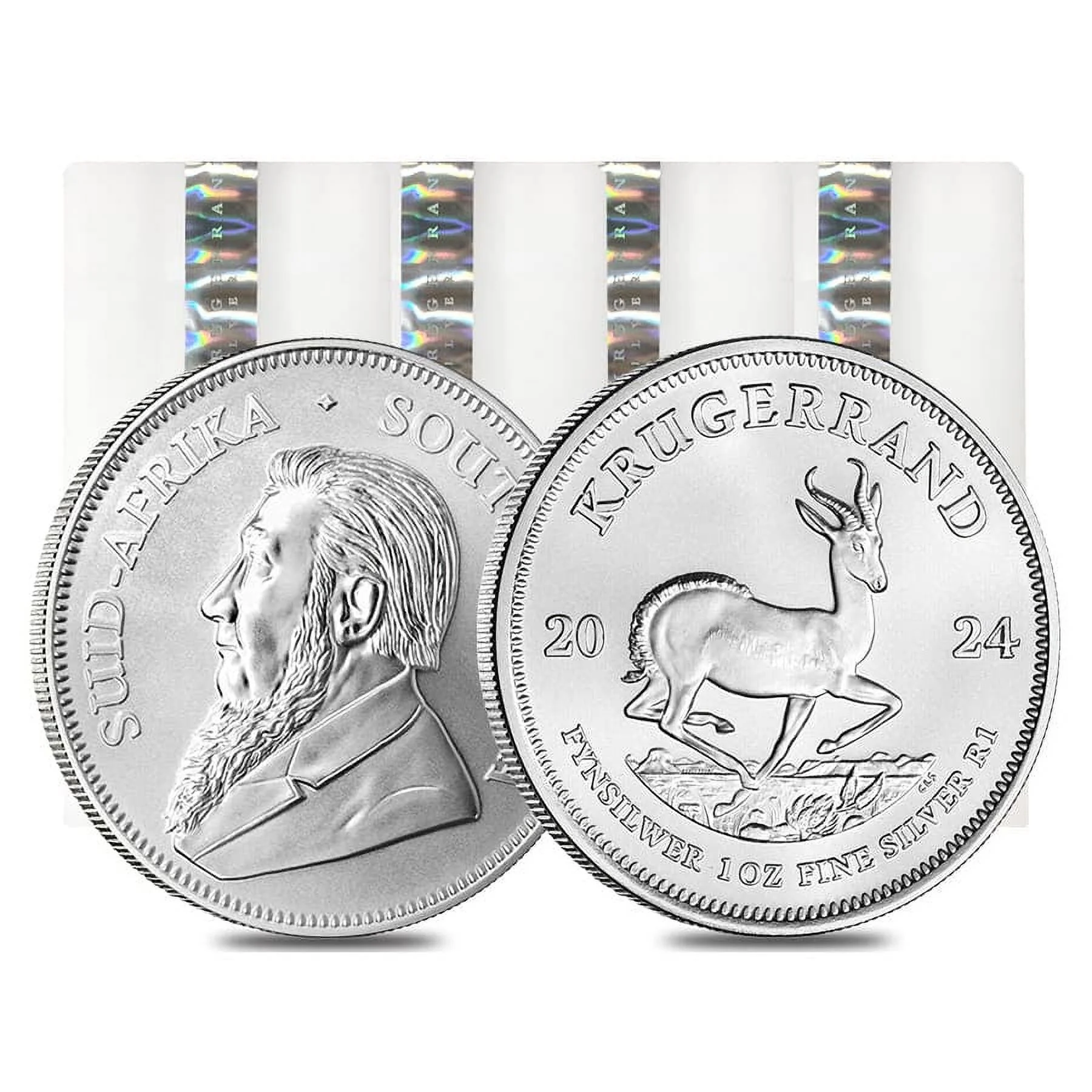 Lot of 100 - 2024 South Africa 1 oz Silver Krugerrand BU
