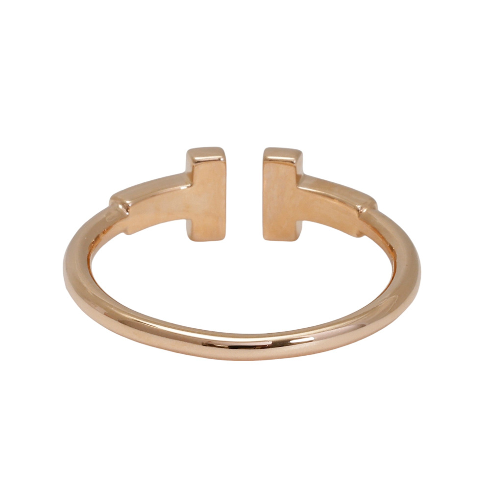 Tiffany & Co. Tiffany T Diamond Wire Ring 18K Rose Gold 60147329