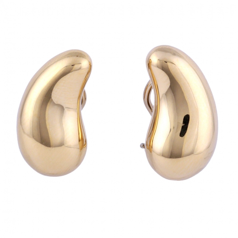 Tiffany & Co. Elsa Peretti Teardrop Earrings 18K Yellow Gold