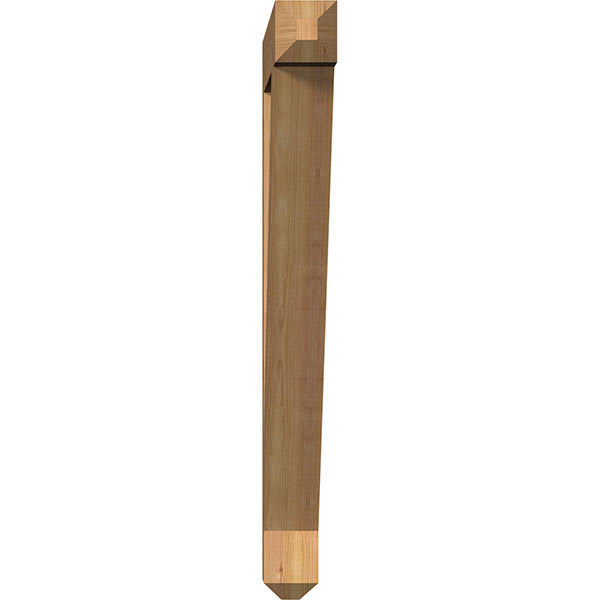 3 1/2x22W x 30x22D x 36x22H Traditional Craftsman Smooth BRACKET, Western Red Cedar