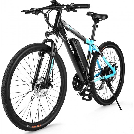 350/500W Electric Bike 27.5” Adults Electric Commuter Bike/Electric Mountain Bike, 36/48V Ebike with Removable 10/10.4Ah Battery, Professional 21/24 Speed Gears