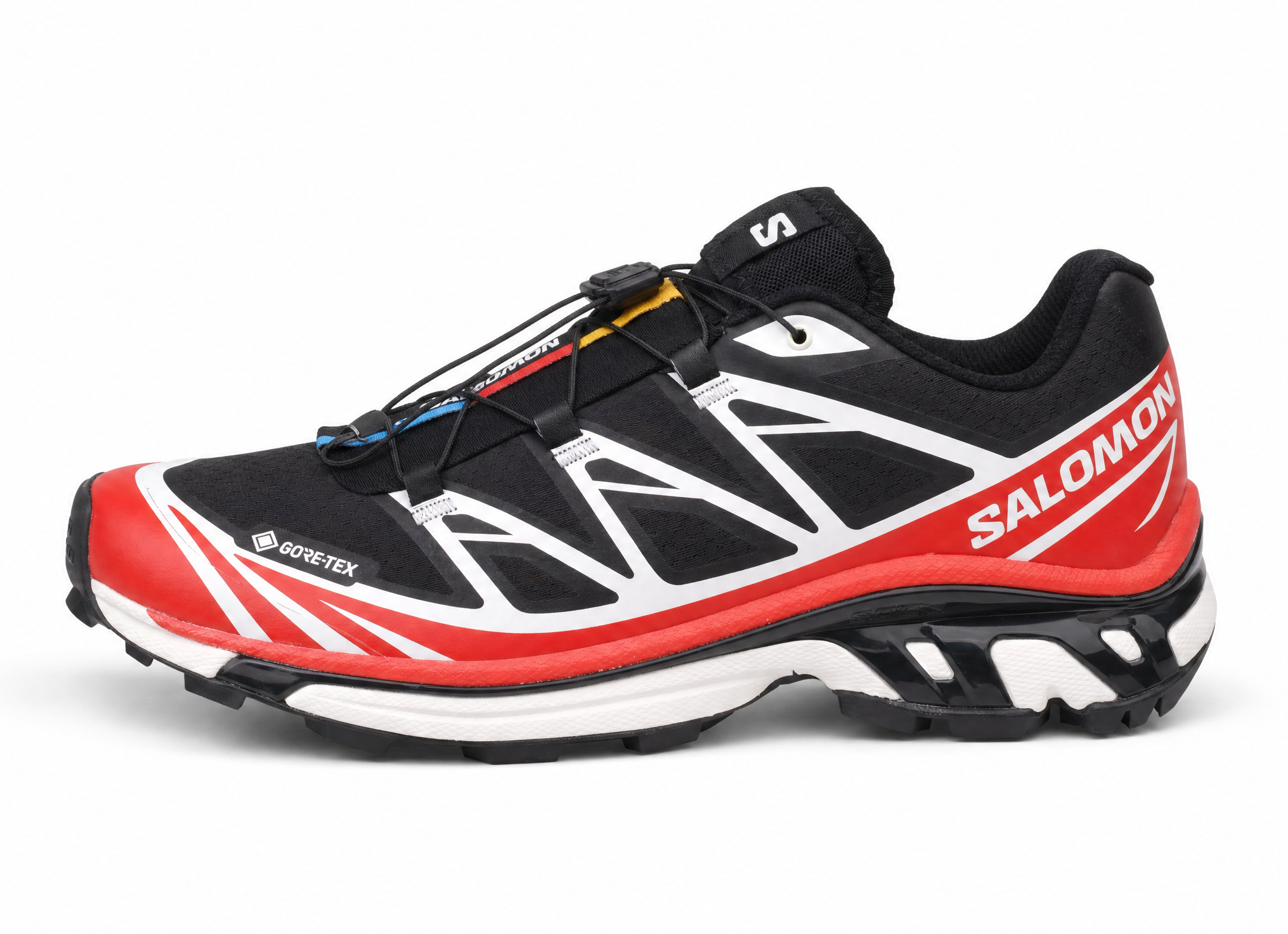 Salomon XT-6 GORE-TEX Sneakers Black Flame Scarlet Vanilla Ice L47974900