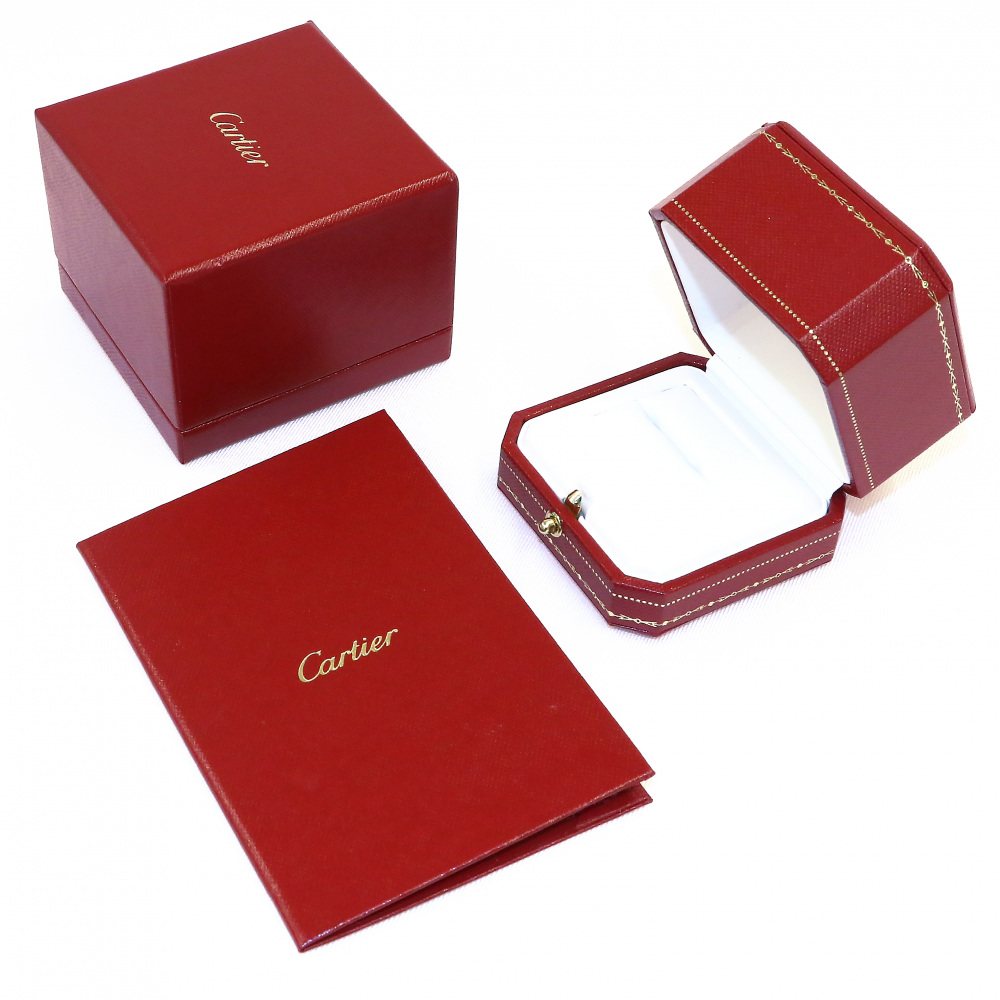 Cartier C Do Engraved Ring 18K Rose Gold Diamond
